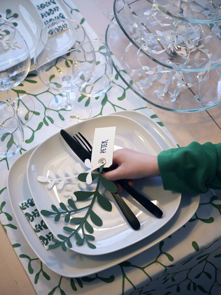 IKEA Vinter 2021 kerstcollectie tafelschikking maretak