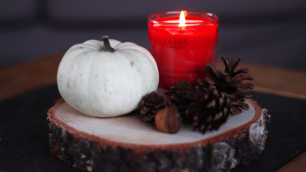 JOIK Spiced Cranberry winter Christmas herfst autumn kaars candle staand - Let it snow