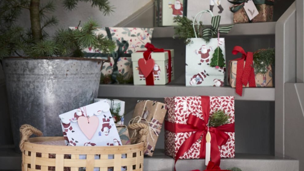 Kerst collectie Sostrene Grene 2021 cadeautjes kerstversiering cadeaupapier inpakpapier