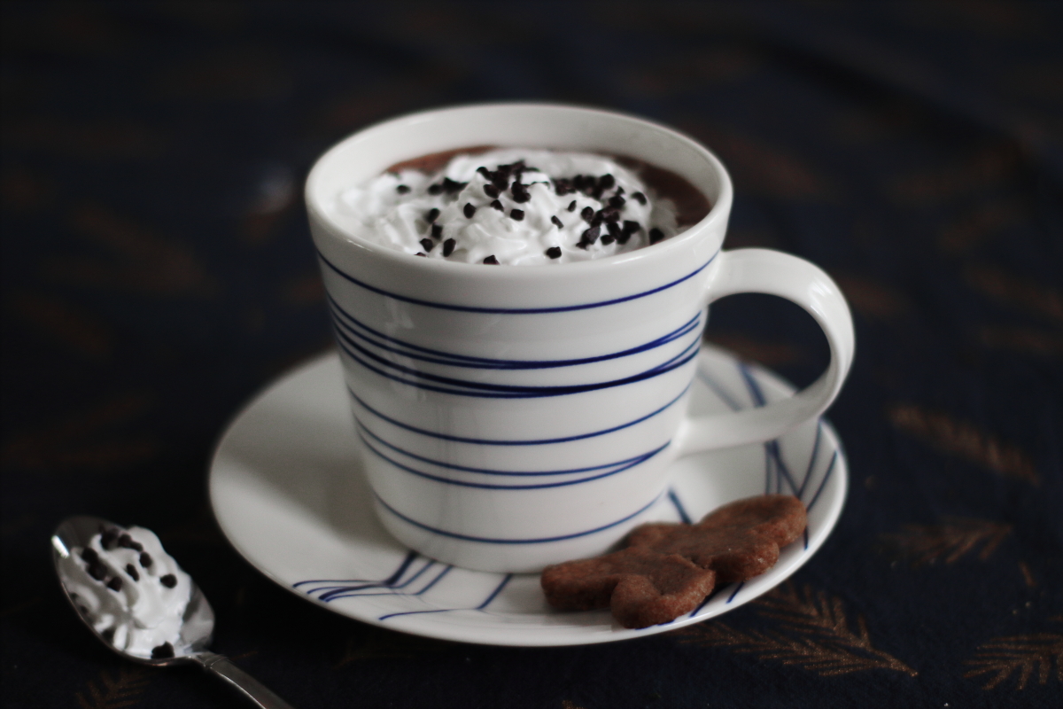 Warme chocolademelk vegan recept ouderwets oma