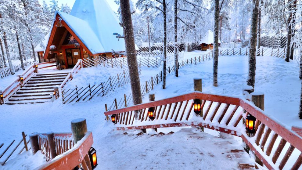 Santa Clause Village in Rovaniemi in Finland is hét kerstdorp van de wereld