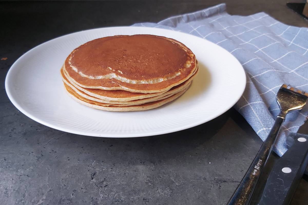 Recept voor vegan bananen pannenkoeken banana pancakes